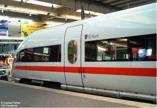 Auf dem Foto ist der ICE "ERFURT" im Münchener Hauptbahnhof zu sehen.